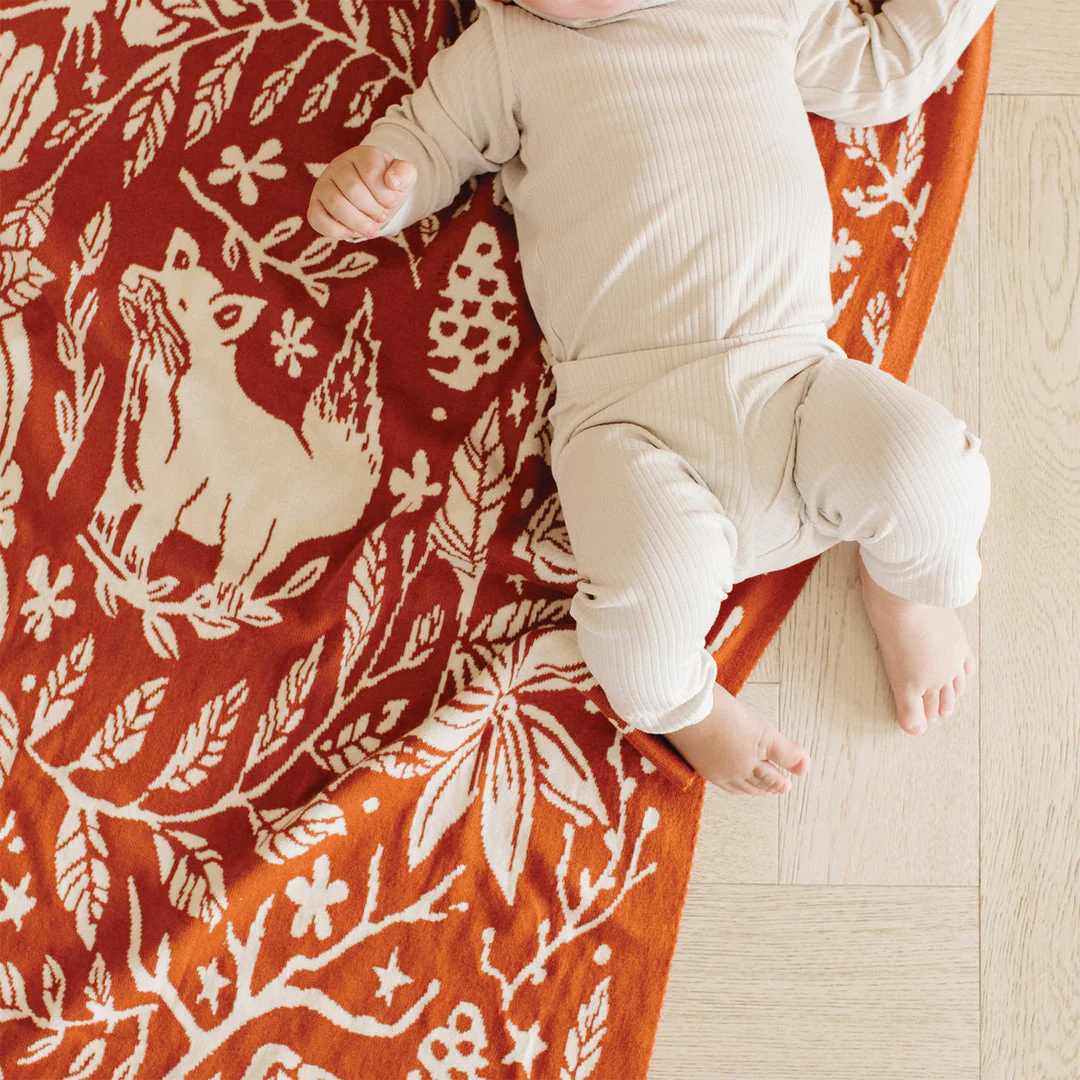 Organic Cotton Blanket - Fox by The Blueberry Hill - Image 6