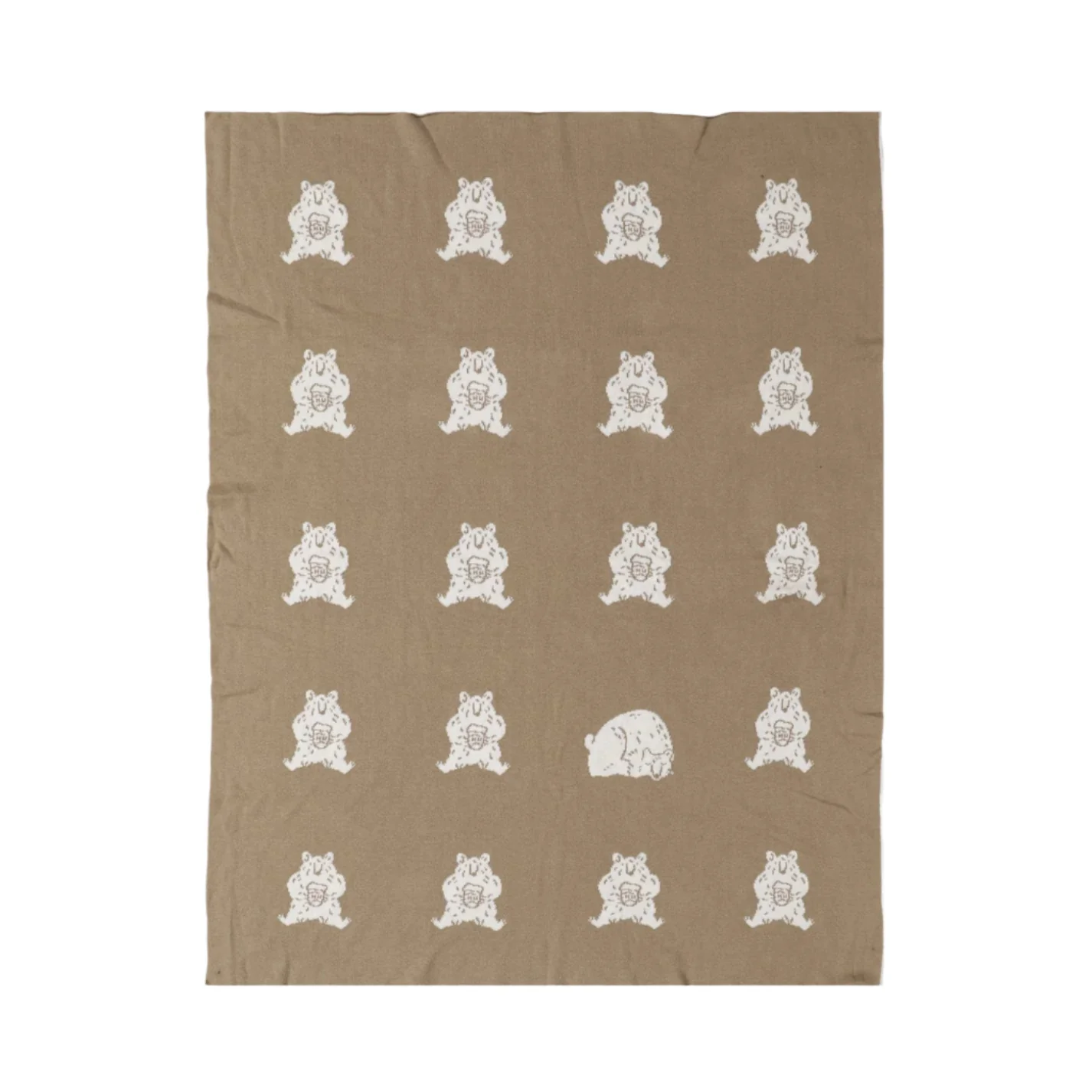 Organic Cotton Blanket - Honey Bear by The Blueberry Hill