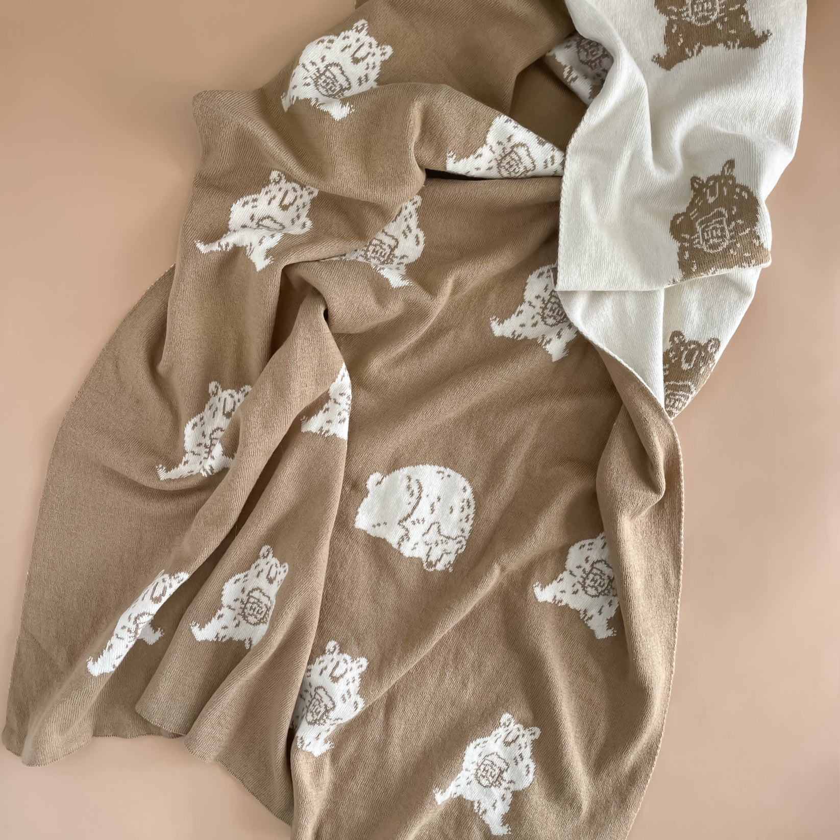 Organic Cotton Blanket - Honey Bear by The Blueberry Hill - Image 10