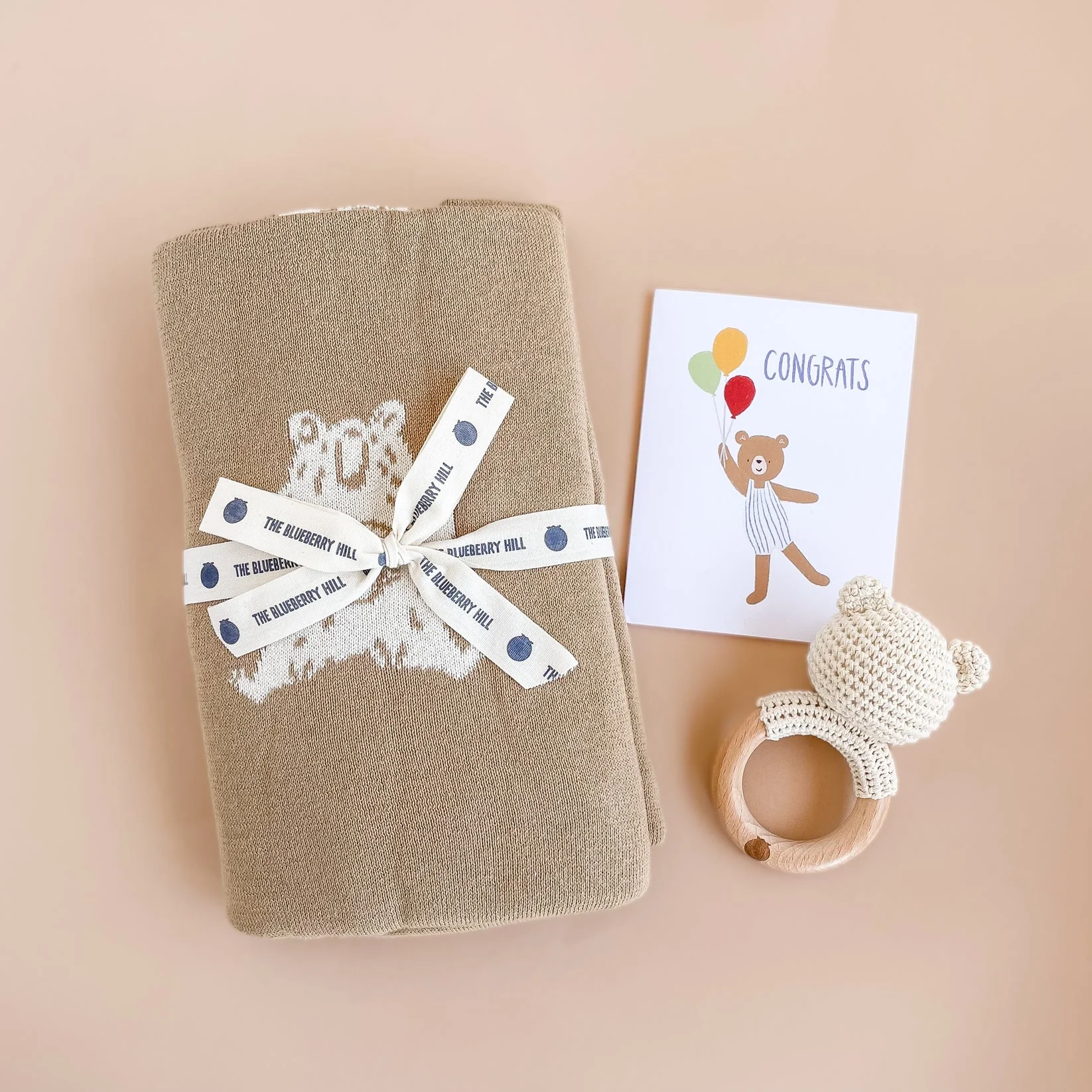 Organic Cotton Blanket - Honey Bear by The Blueberry Hill - Image 8
