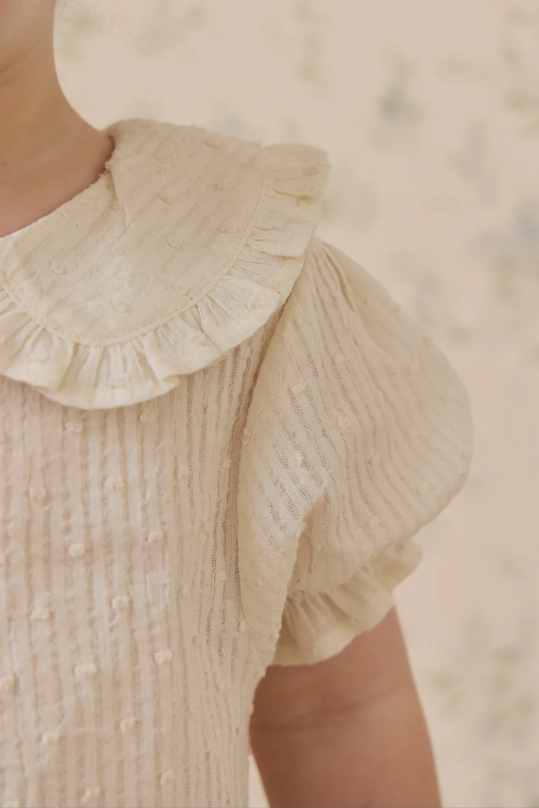 Organic Cotton Bowie Blouse-Parchment by Jamie Kay - Image 7