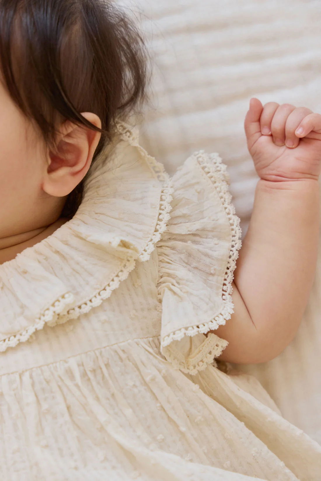 Organic Cotton Frannie Playsuit-Parchment by Jamie Kay - Image 10