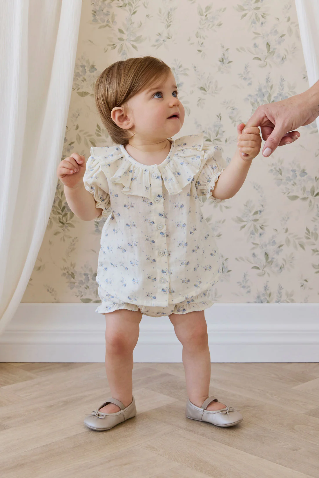 Organic Cotton Muslin Alora Top-Molly Blue by Jamie Kay - Image 6