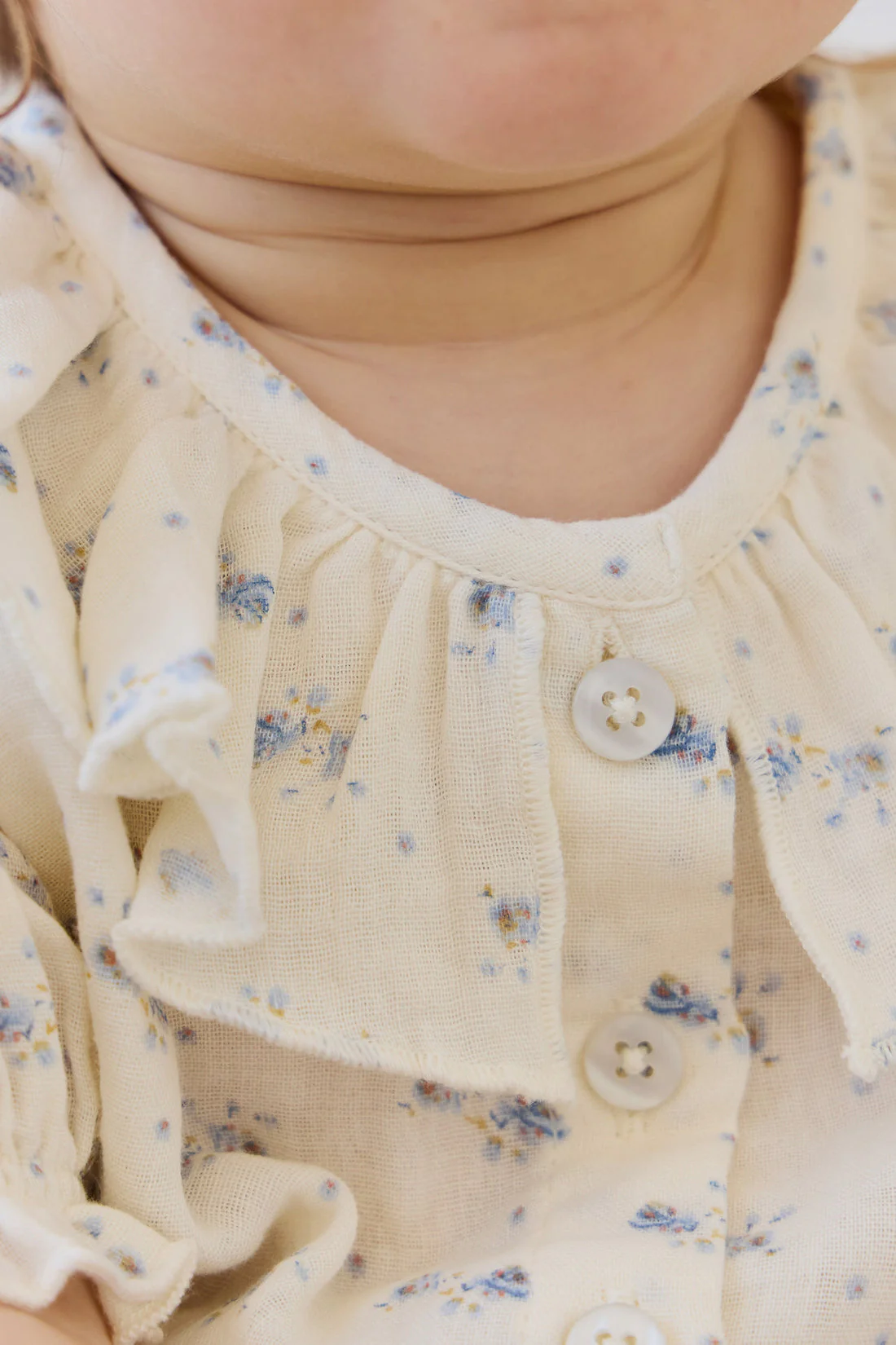 Organic Cotton Muslin Alora Top-Molly Blue by Jamie Kay - Image 7