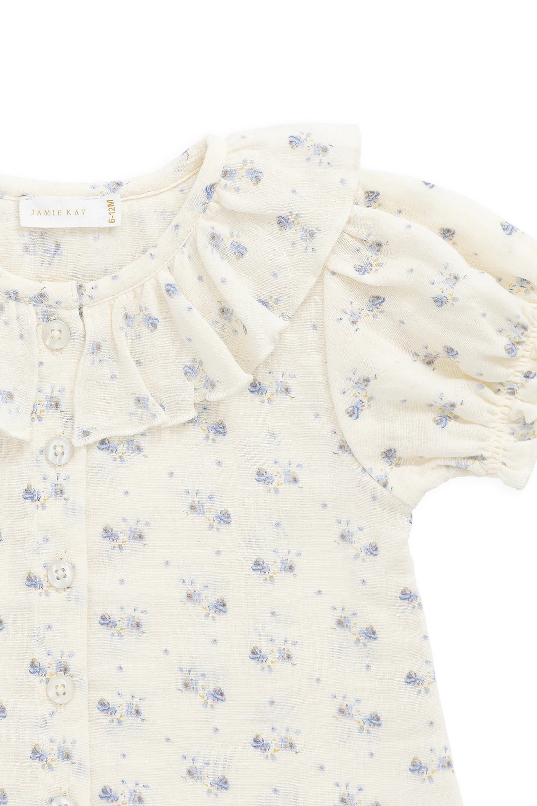 Organic Cotton Muslin Alora Top-Molly Blue by Jamie Kay - Image 8