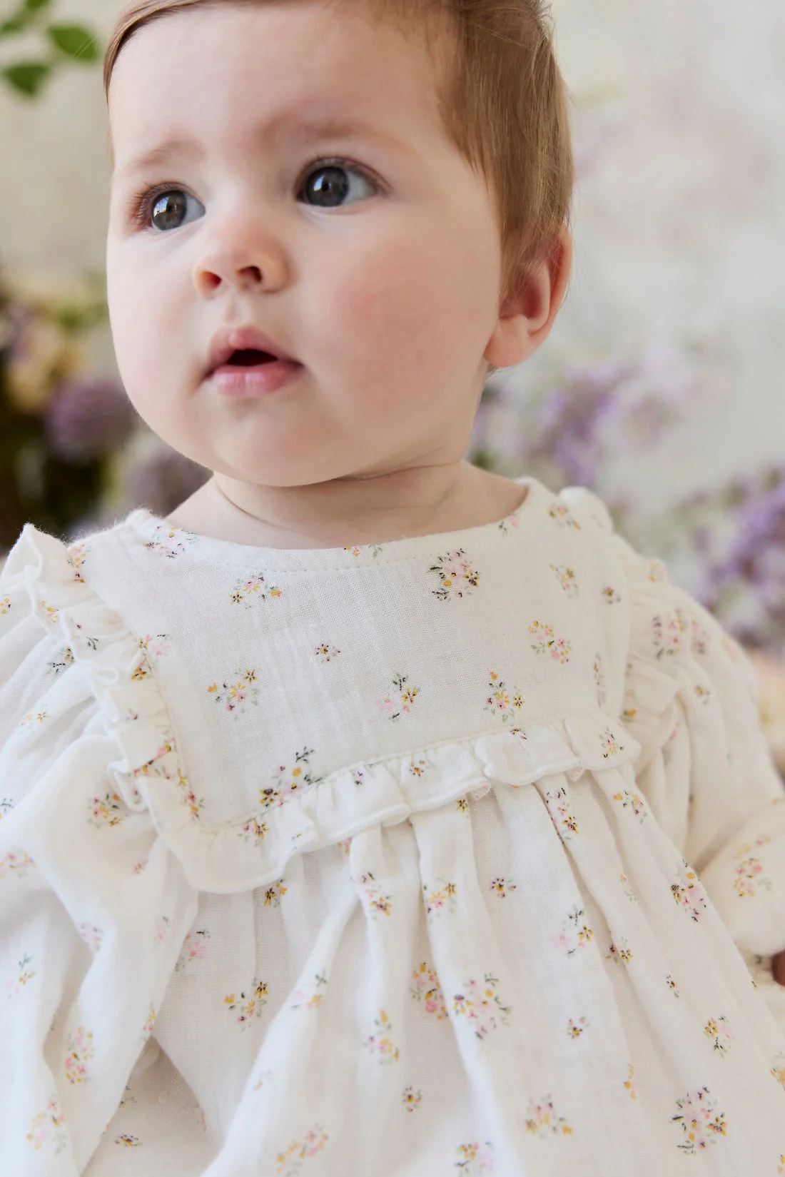 Organic Cotton Muslin Frances Playsuit - Ayla Whisper by Jamie Kay - FINAL SALE - Image 3