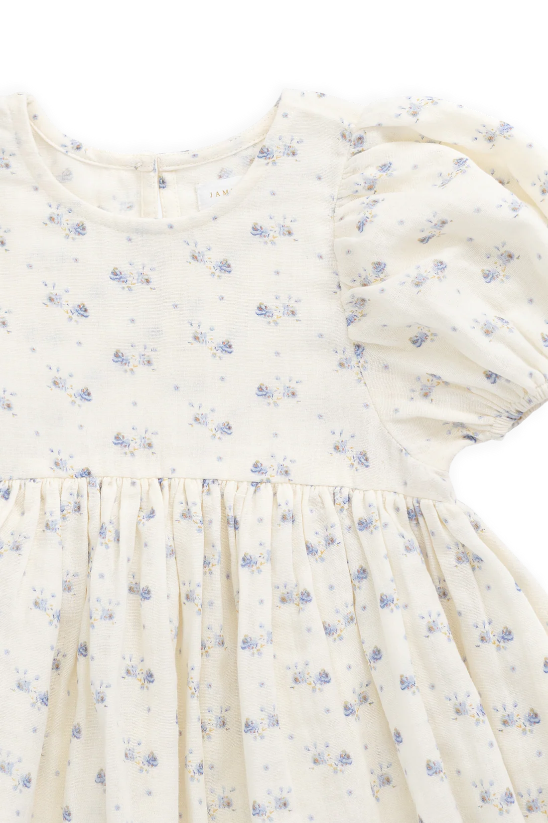Organic Cotton Muslin Frannie Dress-Molly Blue by Jamie Kay - Image 14