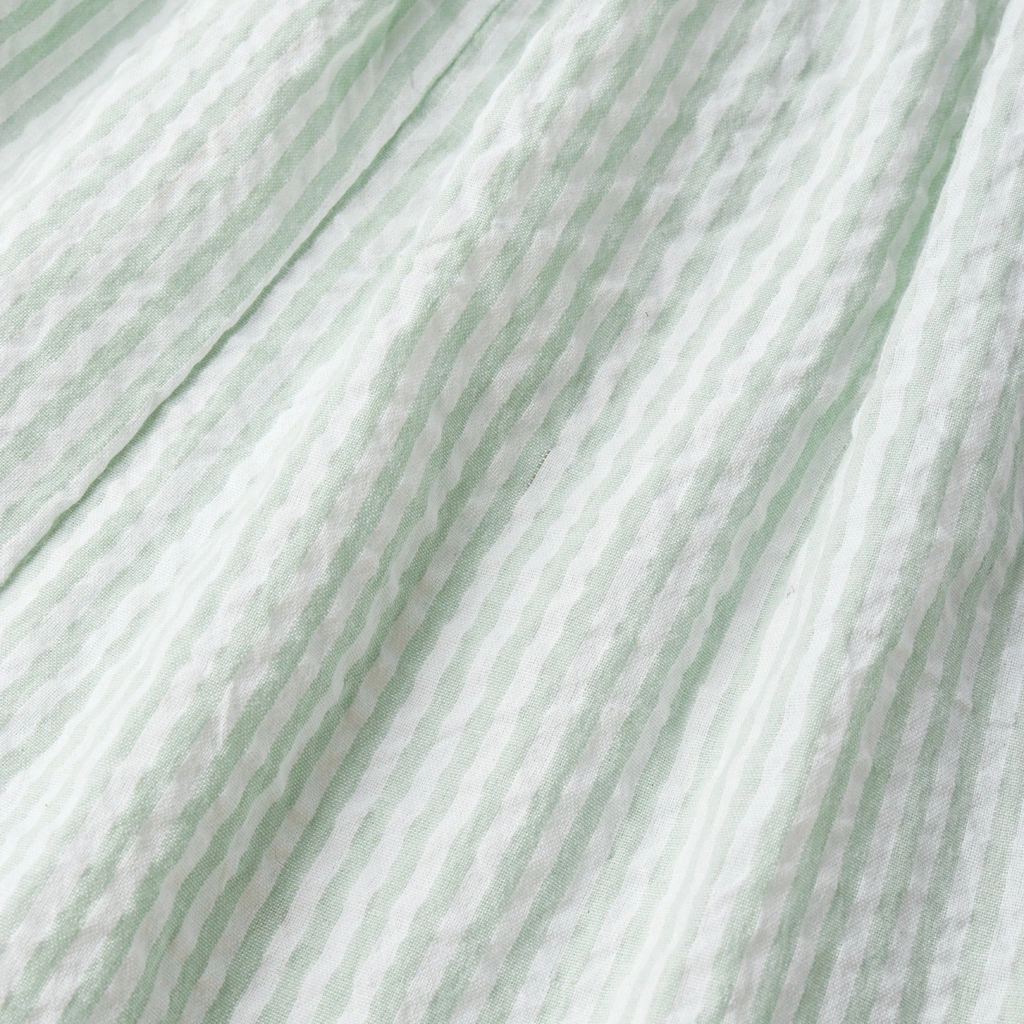 Organic Cross Back Dress - Basil Stripes by Makemake Organics - Image 5