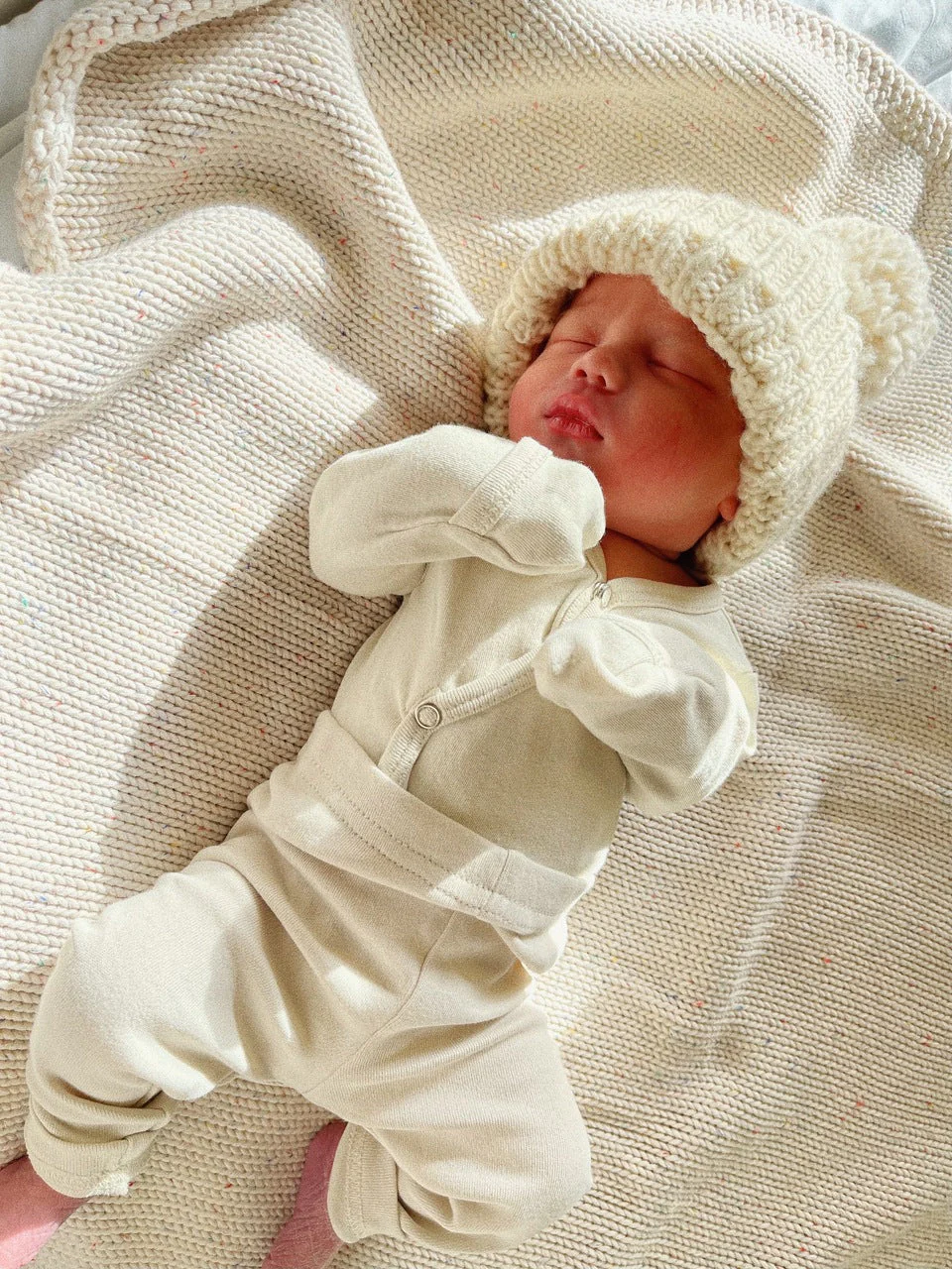 Organic Kimono Bodysuit - Buttercream by Loved Baby - Image 5