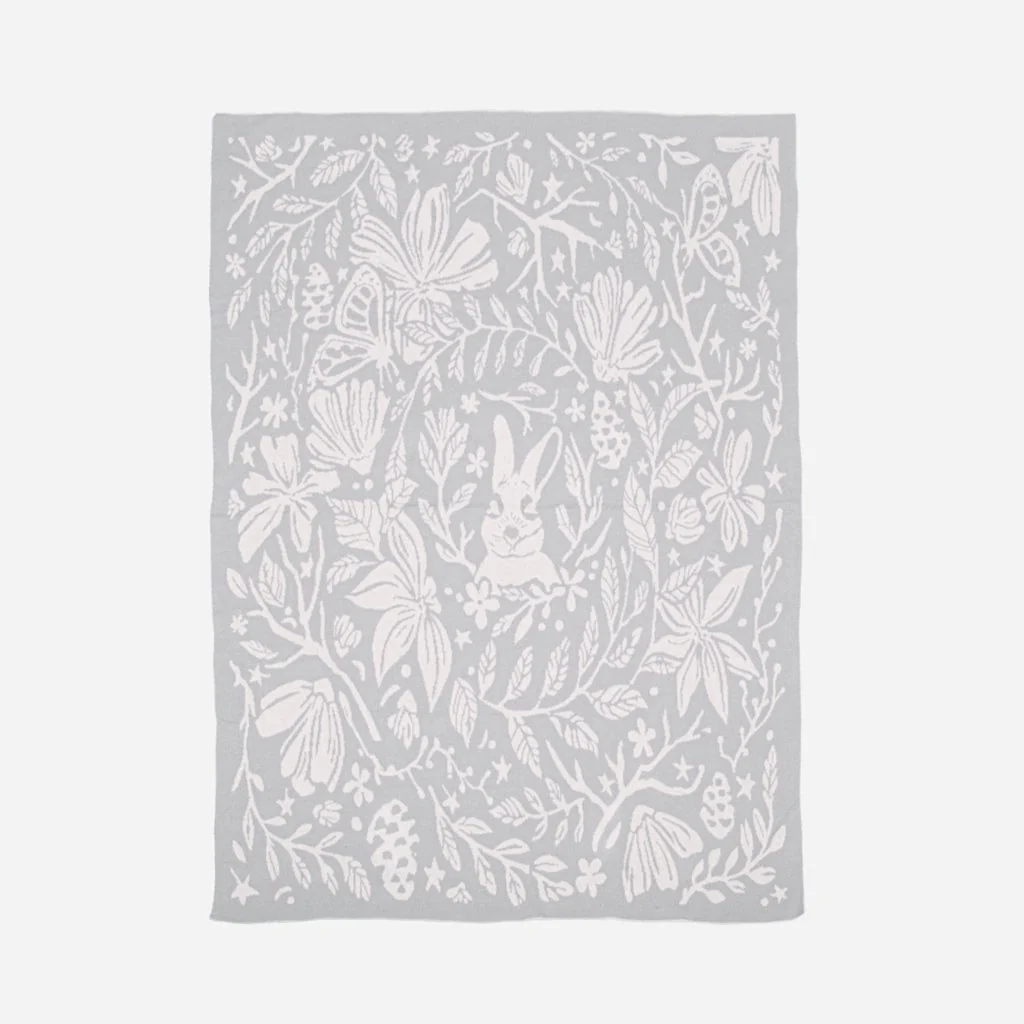 Organic Cotton Blanket - Bunny by The Blueberry Hill - Image 3