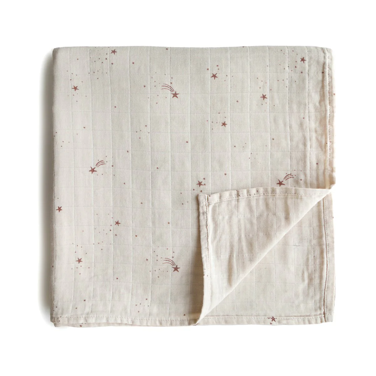 Organic Muslin Swaddle - Falling Stars by Mushie & Co