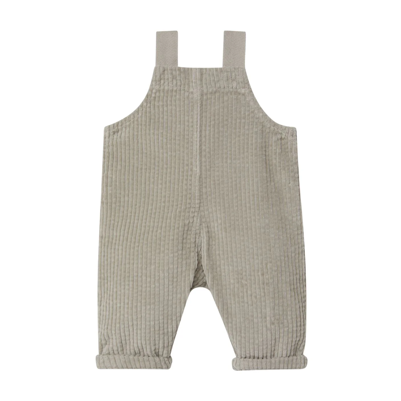 Organic Ribbed Velvet Dungarees - Grey by Snug - FINAL SALE - Image 2