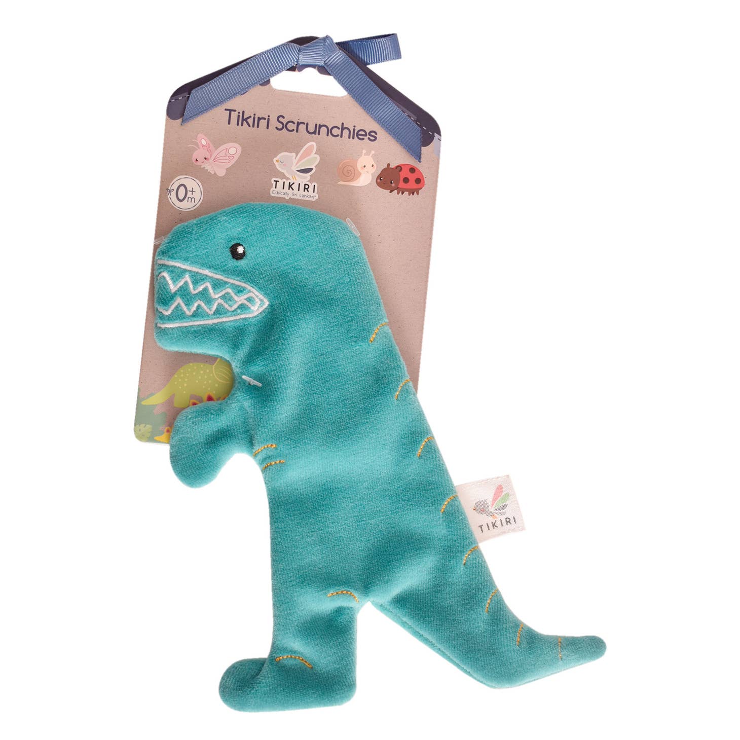 Organic T-Rex Crinkle Toy by Tikiri Toys - Image 2