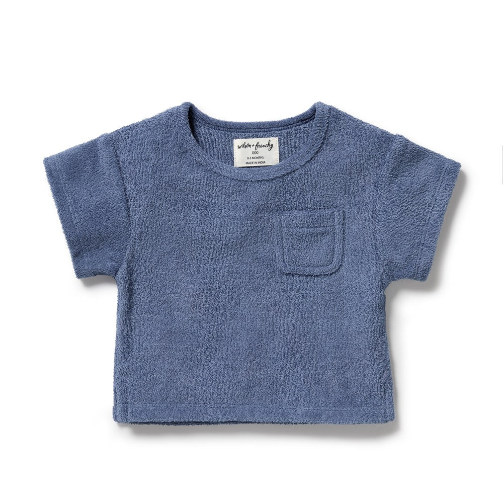 Organic Terry Tee - Deep Blue by Wilson & Frenchy