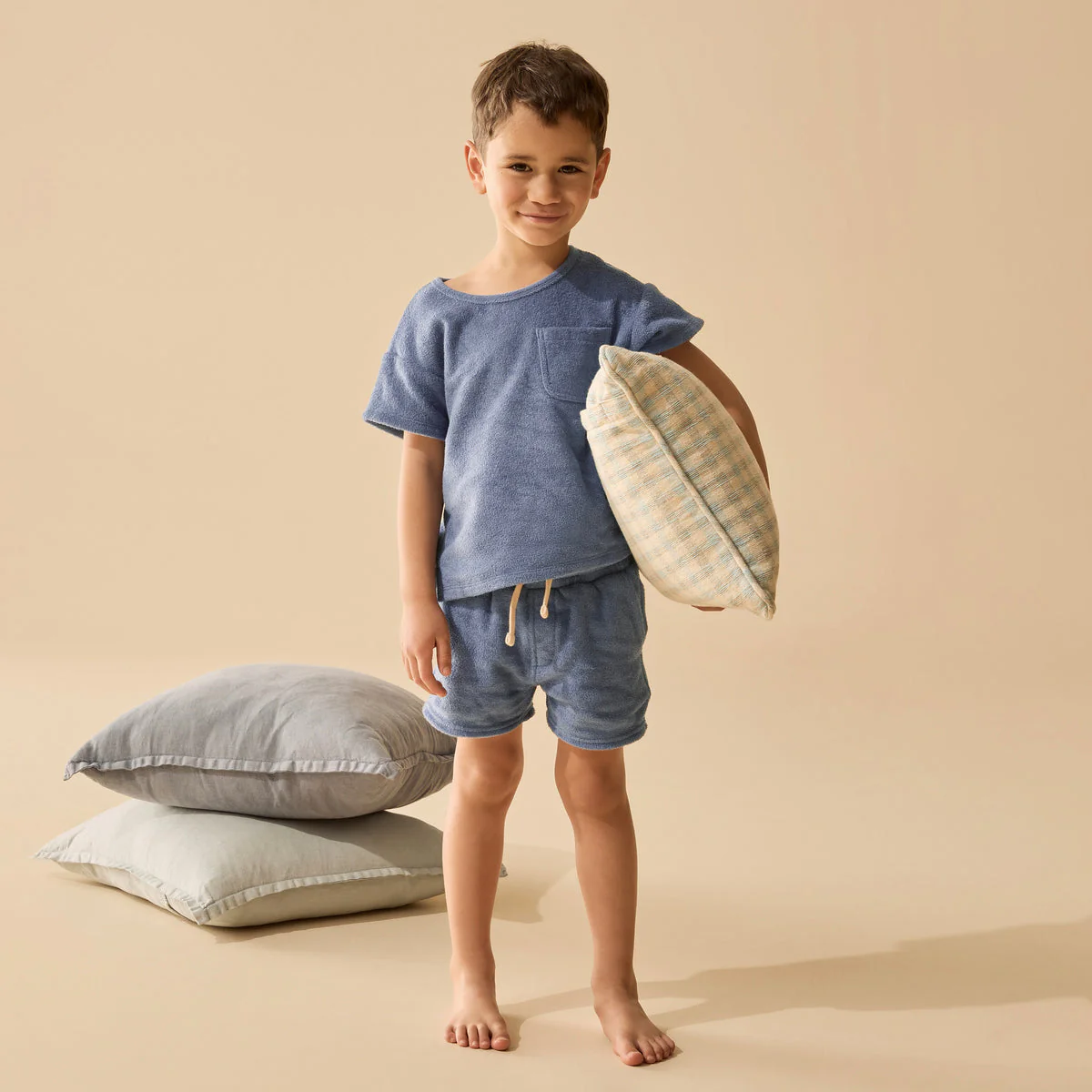 Organic Terry Tee - Deep Blue by Wilson & Frenchy - Image 3