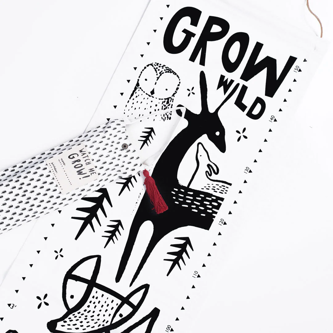 Organic Canvas Growth Chart - Woodland by Wee Gallery - Image 8