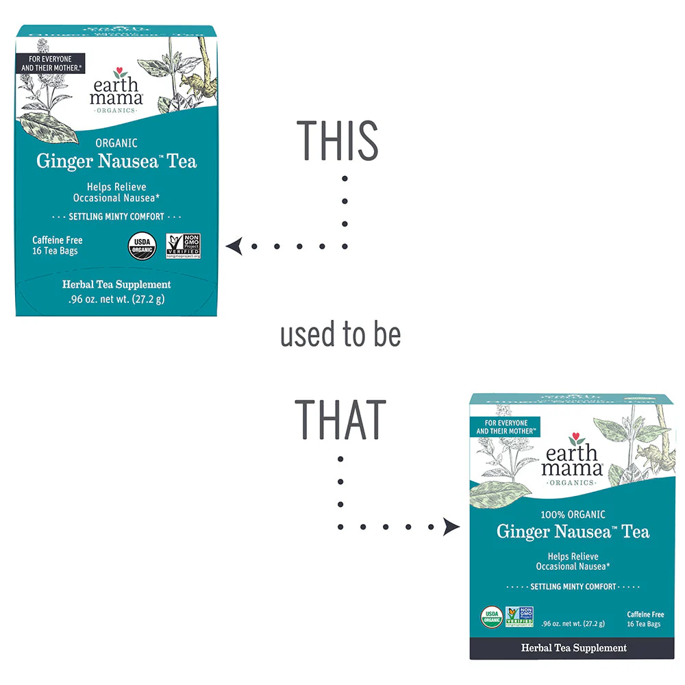 Organic Ginger Nausea Tea by Earth Mama Organics - Image 10