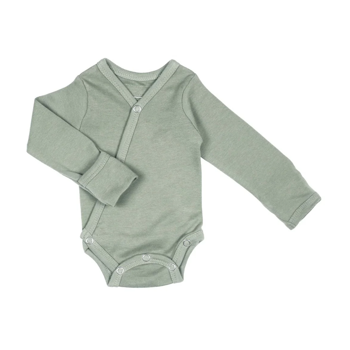 Organic Kimono Bodysuit - Seafoam by Loved Baby