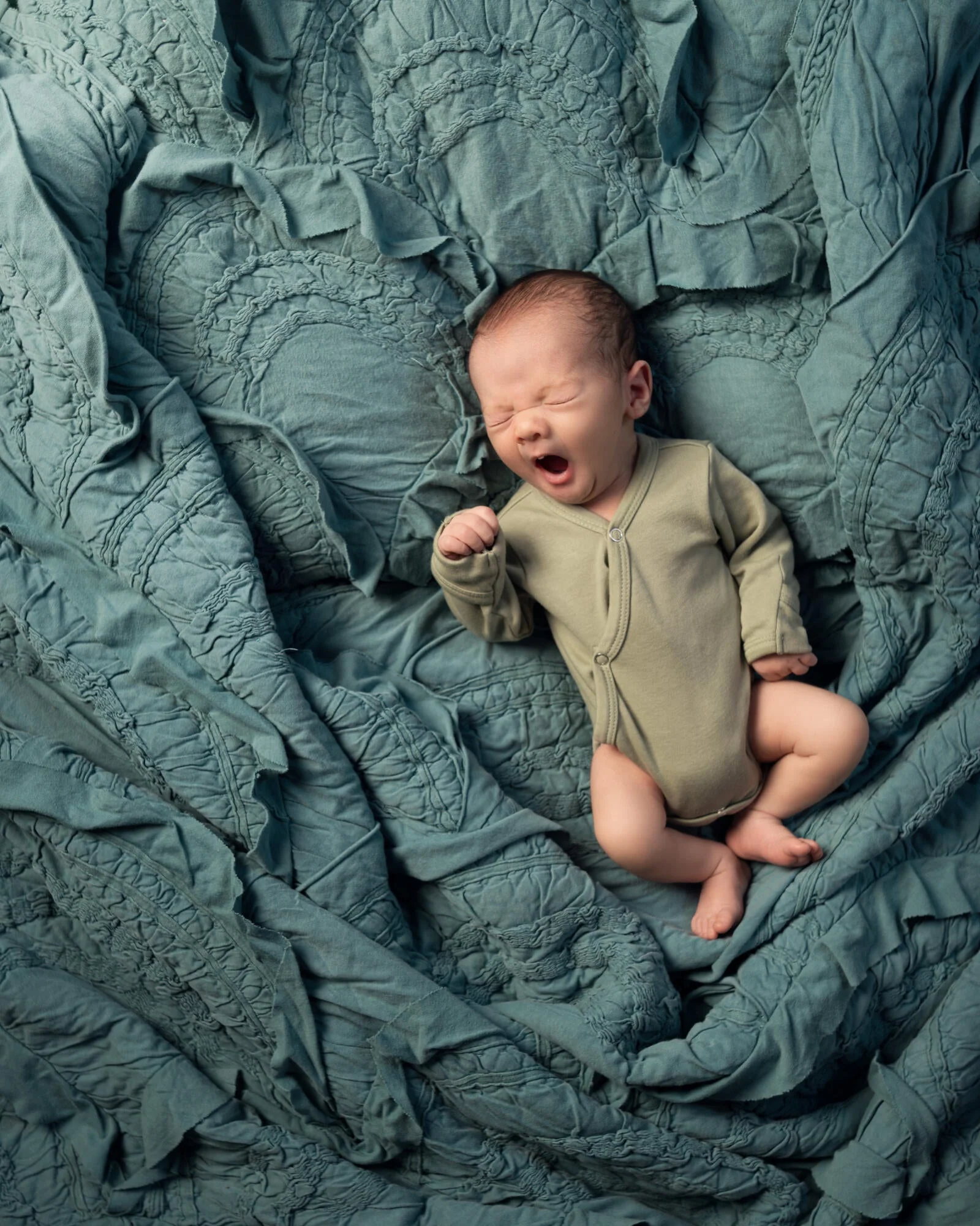 Organic Kimono Bodysuit - Seafoam by Loved Baby - Image 3
