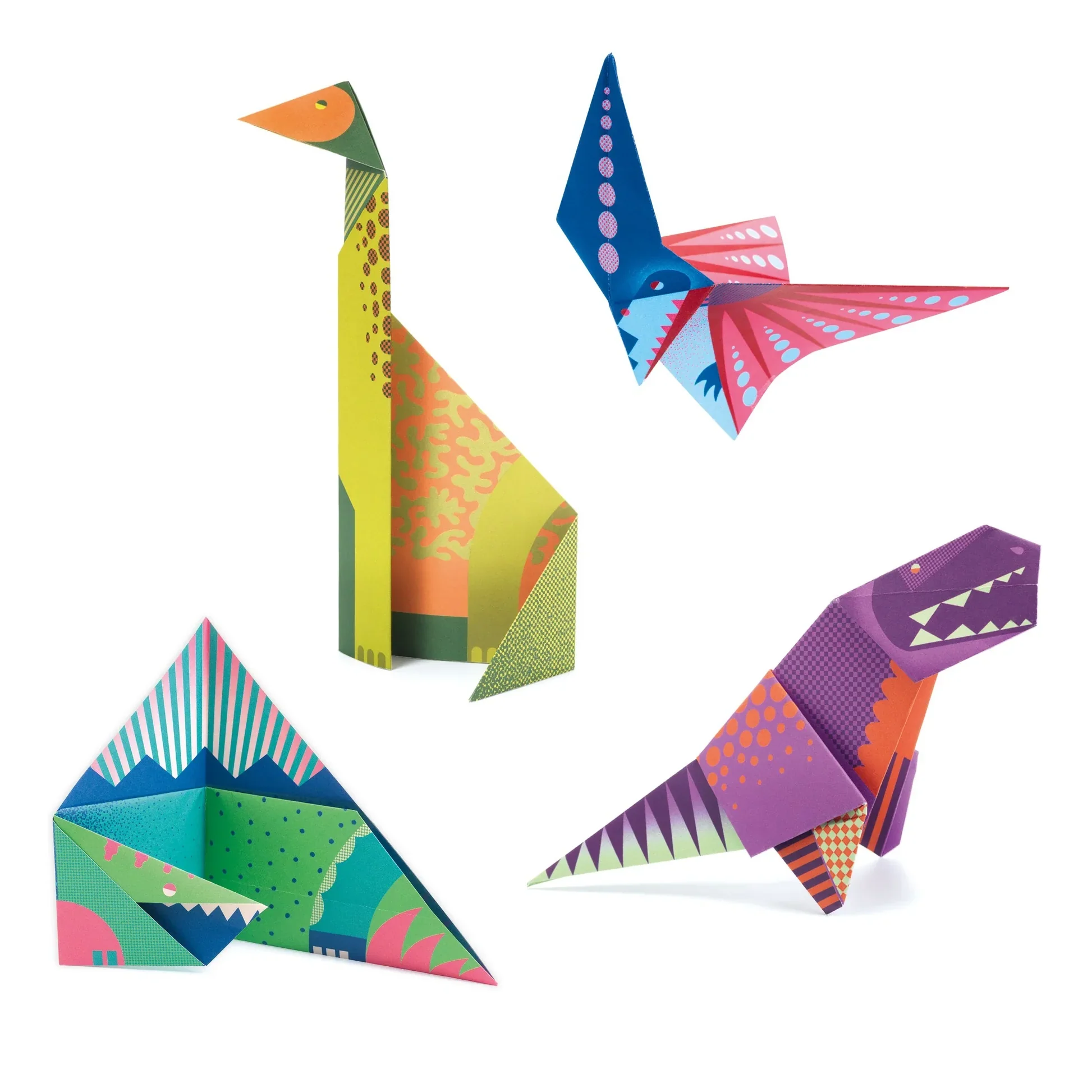 Origami Paper Craft Kit - Dinosaurs by Djeco - Image 5
