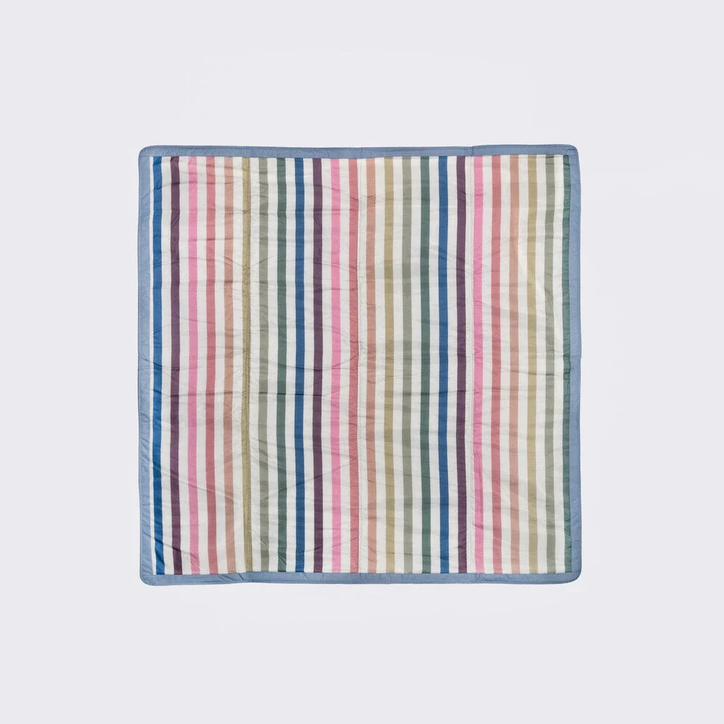 Outdoor Blanket  5'x5' - Chroma Rugby Stripe by Little Unicorn