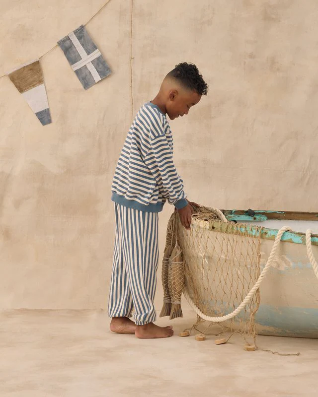 Oversized Crew - Marine Stripe by Rylee + Cru - Image 3