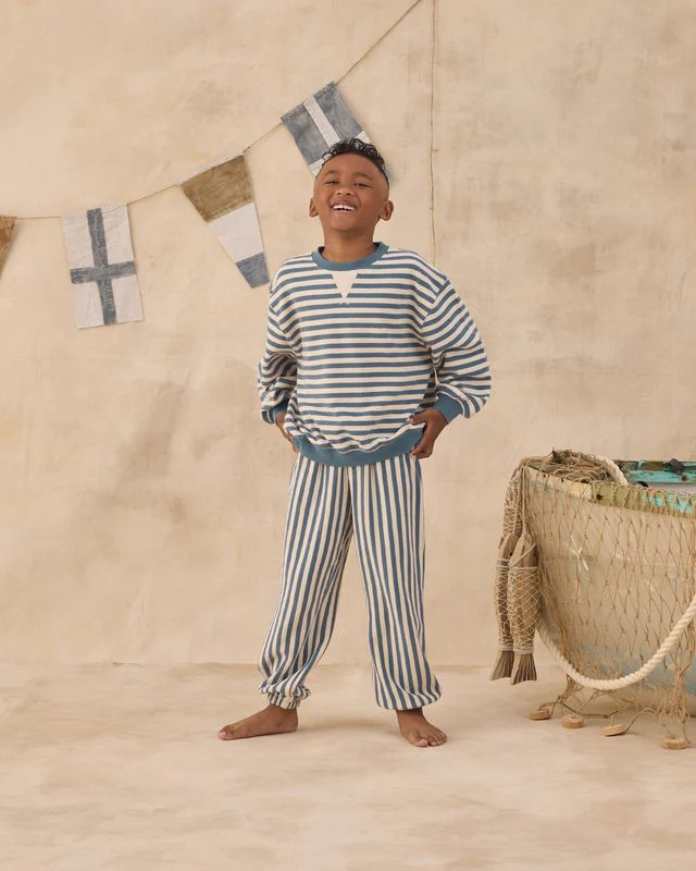 Oversized Crew - Marine Stripe by Rylee + Cru - Image 4