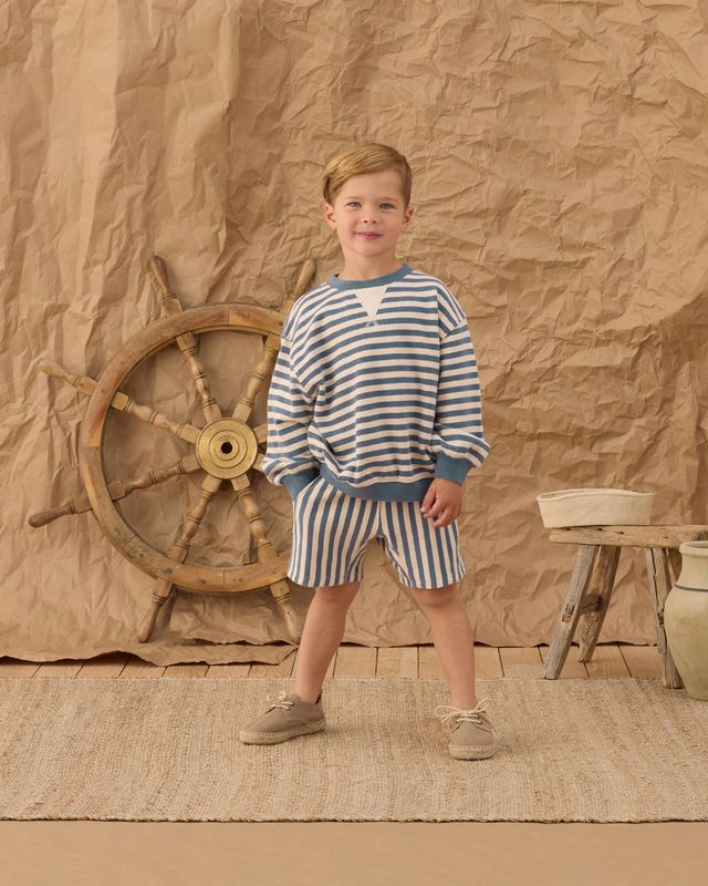 Oversized Crew - Marine Stripe by Rylee + Cru - Image 6