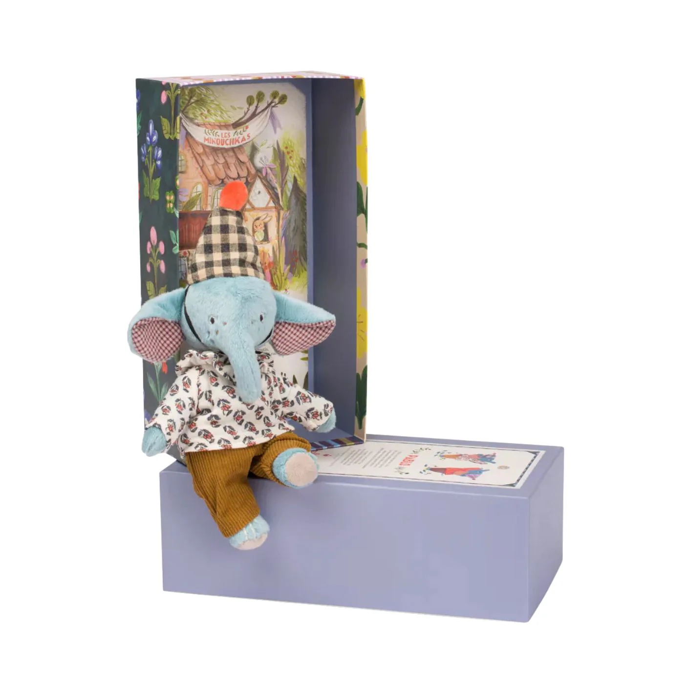 Pablo the Elephant (The Minouchkas) Stuffed Toy by Moulin Roty