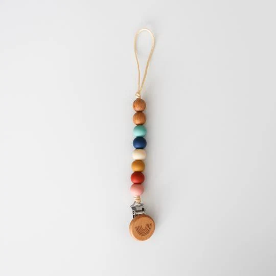 Pacifier Clip - Rainbow by Chelsea and Marbles - Image 2