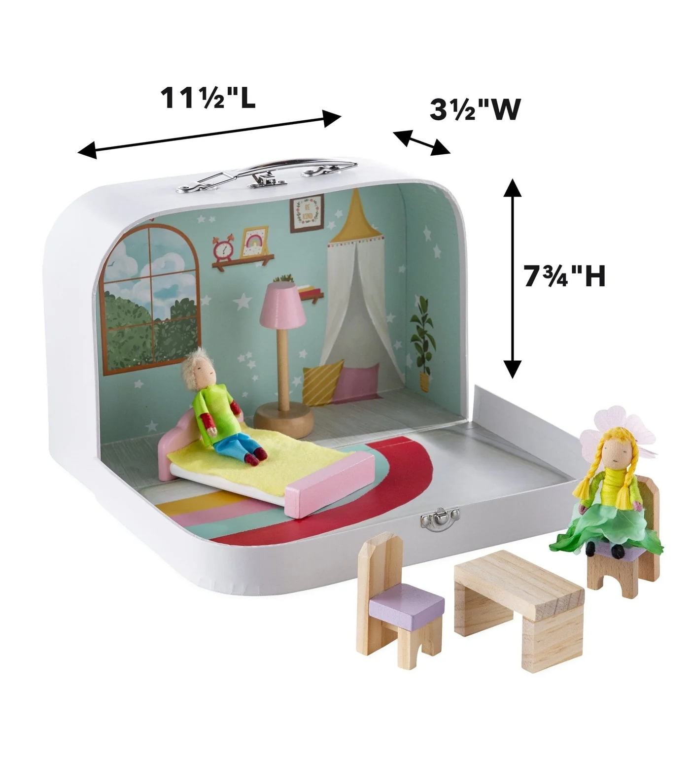 Pack & Go Dollhouse - Rainbow Cottage by HearthSong - Image 2