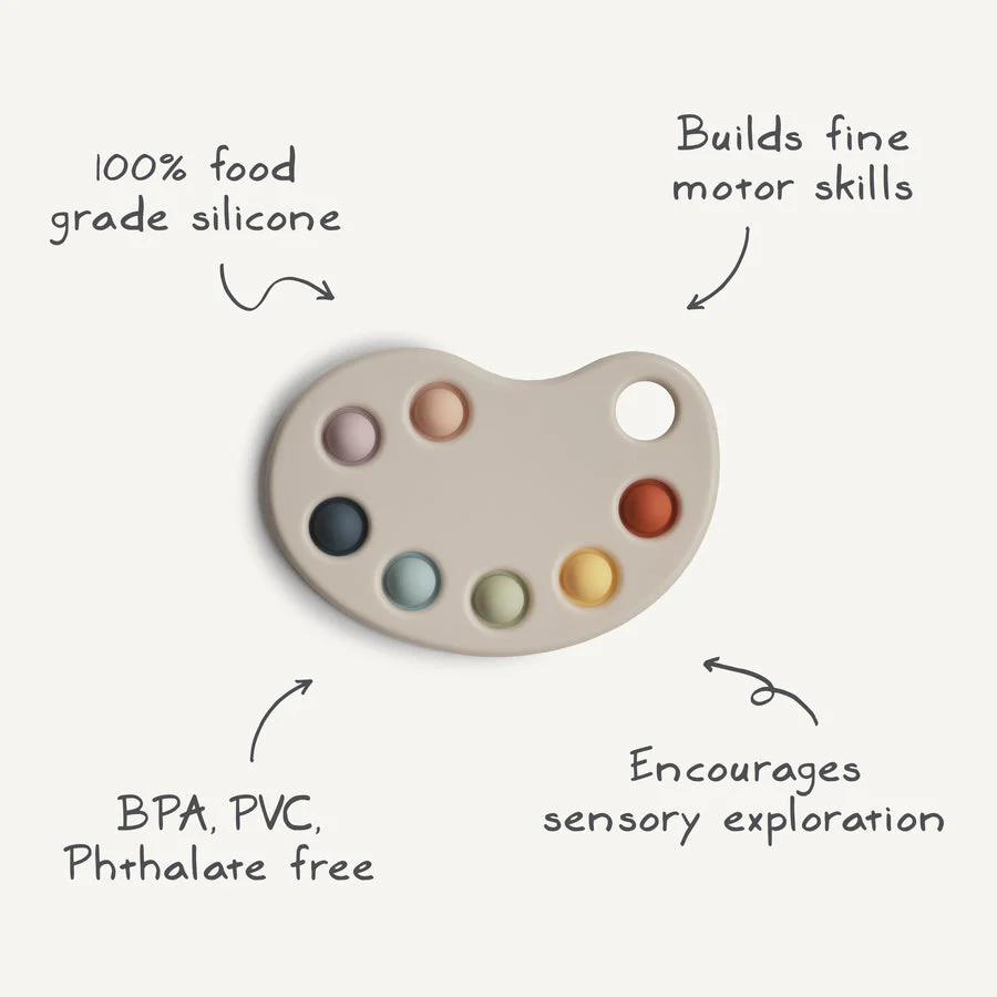 Paint Palette Press Toy by Mushie & Co - Image 4