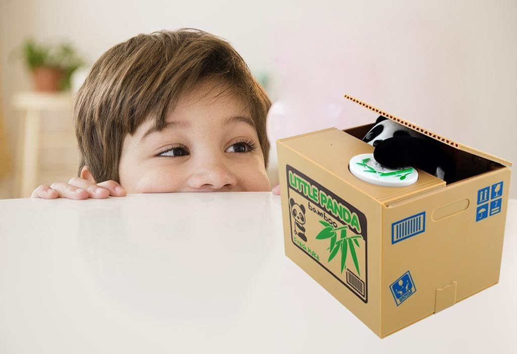 Panda Hiding in Box Coin Bank by Urban Tokyo - Image 2