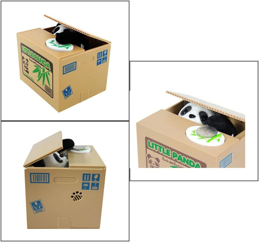 Panda Hiding in Box Coin Bank by Urban Tokyo - Image 4