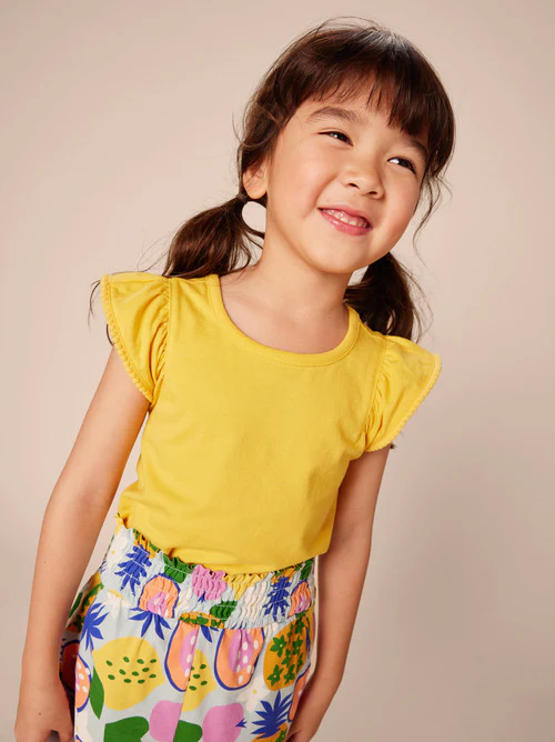 Paperbag High-Waist Shorts - Tropical Fruits by Tea Collection FINAL SALE - Image 5
