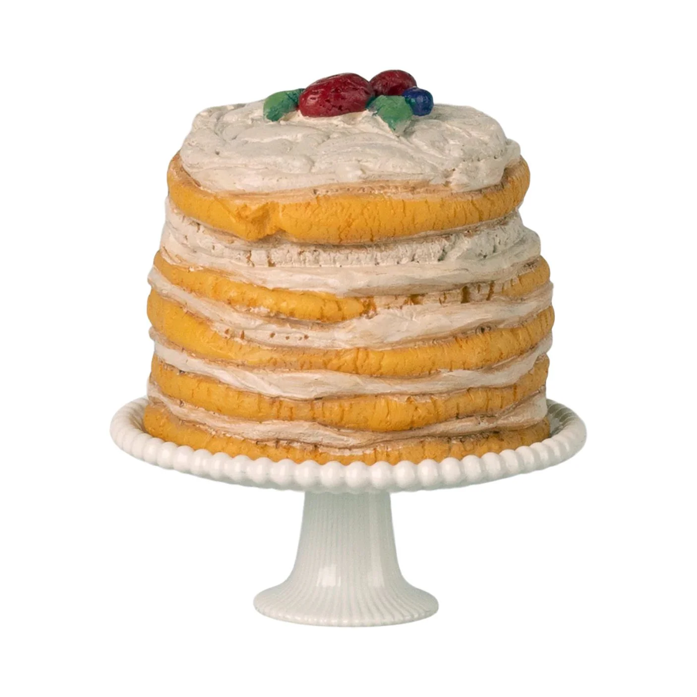 Party Cake and Cake Stand, Mouse - Off White by Maileg