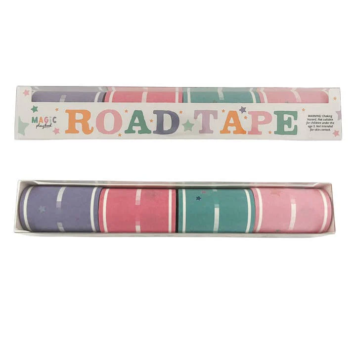 Pastel Colored Play Road Tape (Set of 4 Rolls) by MagicPlaybook - Image 2