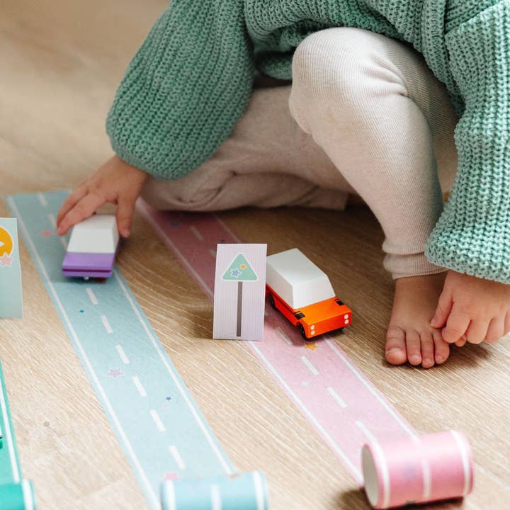 Pastel Colored Play Road Tape (Set of 4 Rolls) by MagicPlaybook - Image 3
