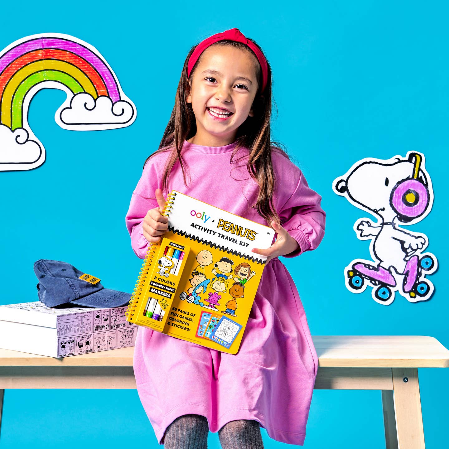 Peanuts Activity Travel Kit & Double-Ended Markers by OOLY - Image 6