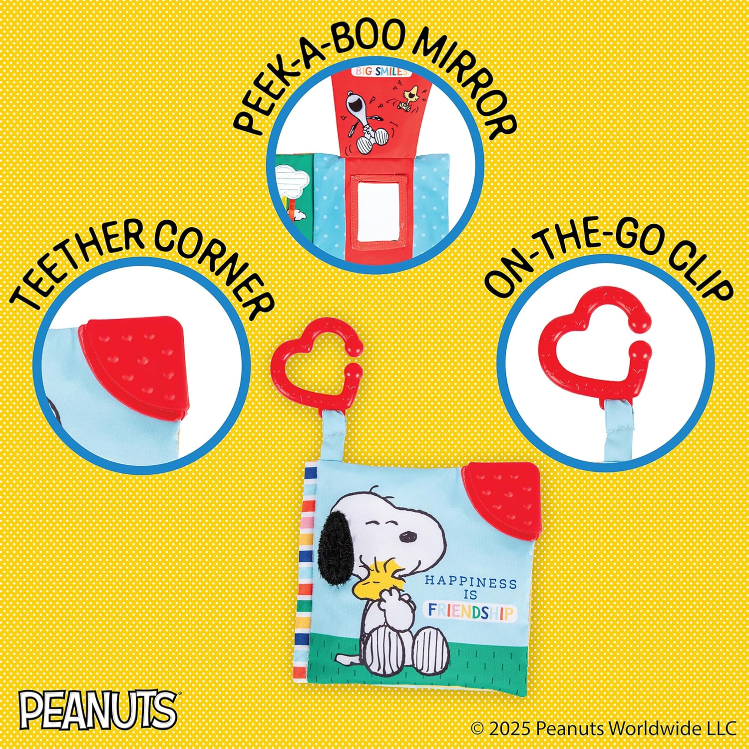 Peanuts Snoopy On-The-Go Soft Book by Kids Preferred - Image 3