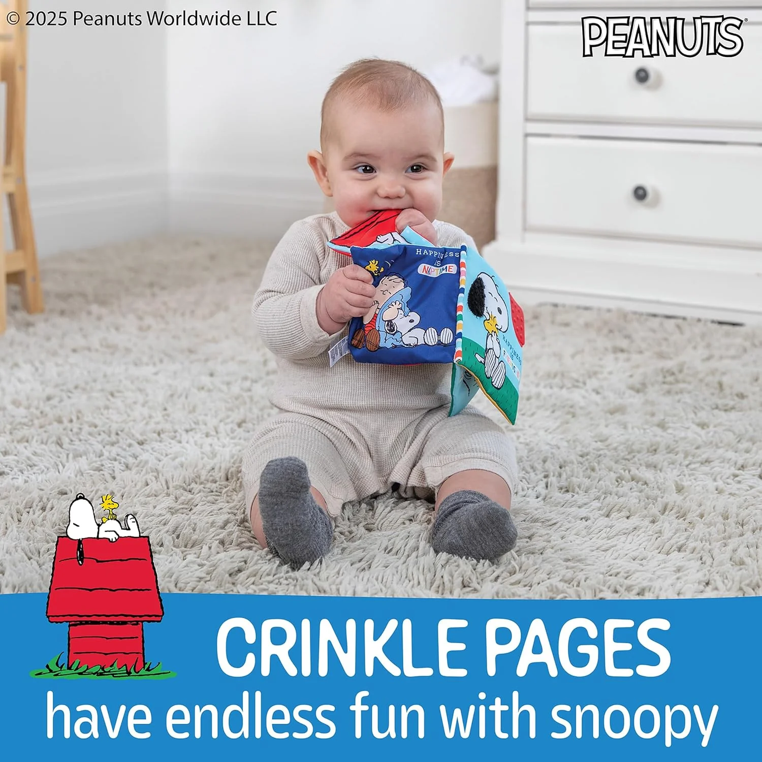 Peanuts Snoopy On-The-Go Soft Book by Kids Preferred - Image 4