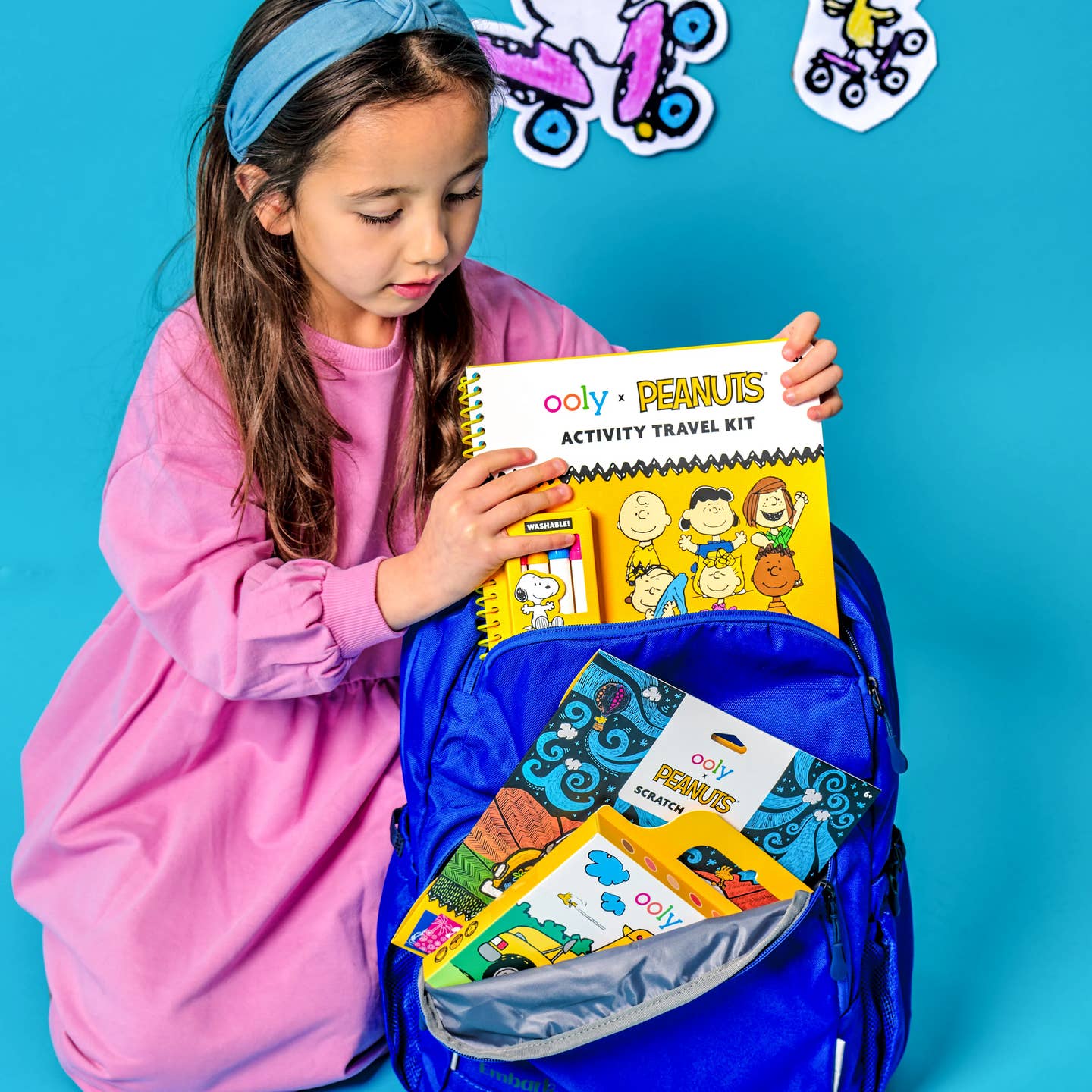 Peanuts Snoopy School Coloring Travel Kit by OOLY - Image 4