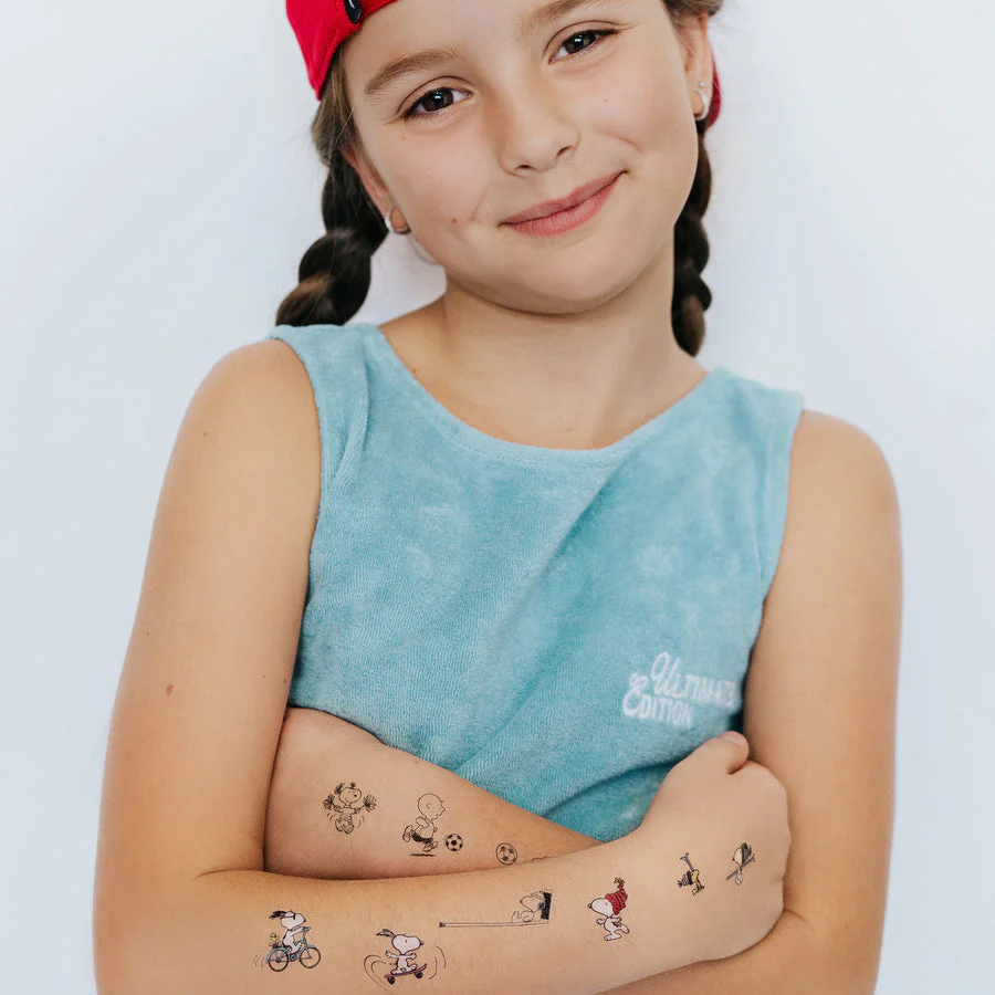 Peanuts Sports Tattoo Sheet - Set of 2 by Tattly - Image 2