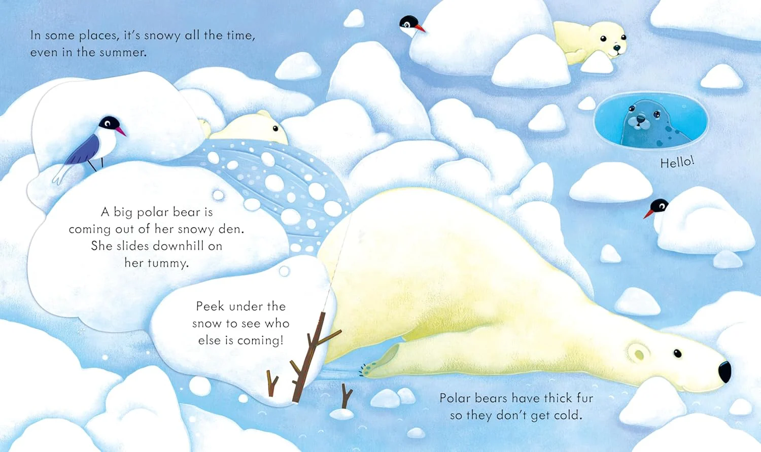 Peek Inside Snowy Places by Usborne Books - Image 2