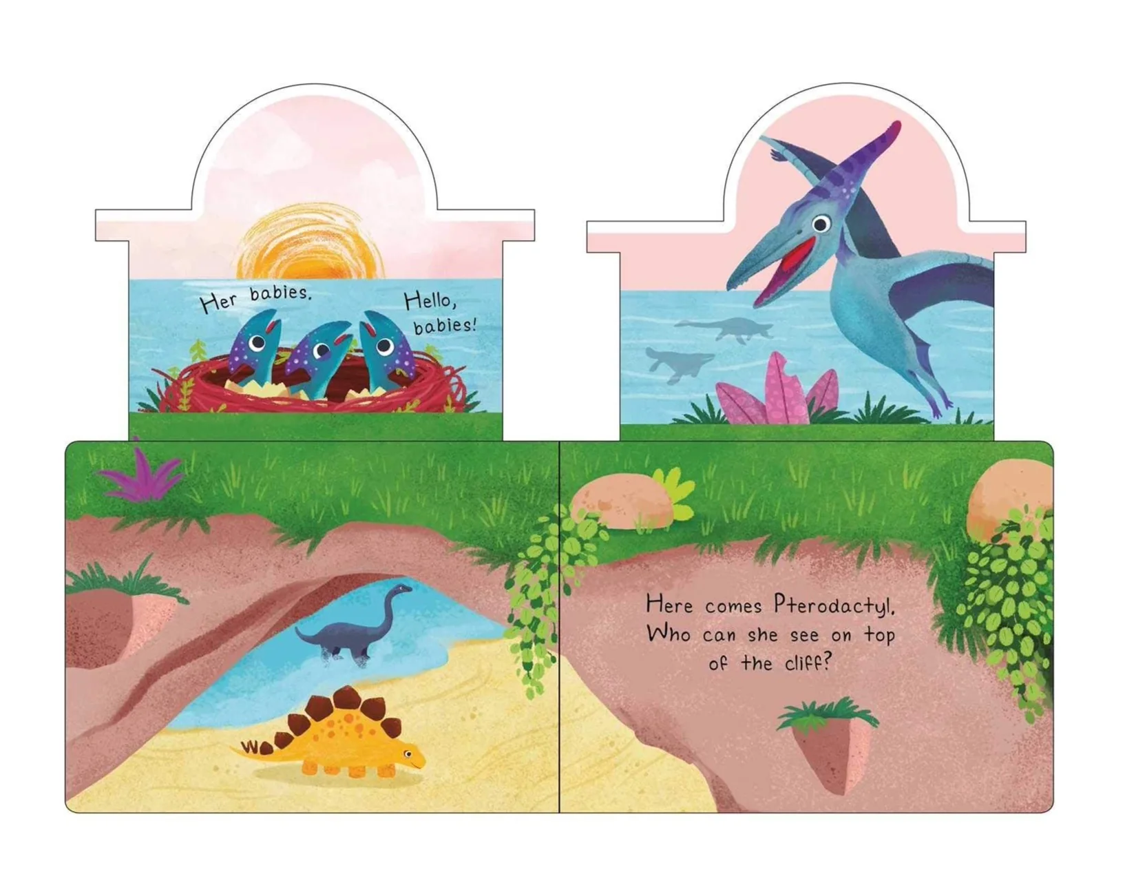 Peek-a-Boo Dinosaurs: Pull the Tab Book - Board Book - Image 4