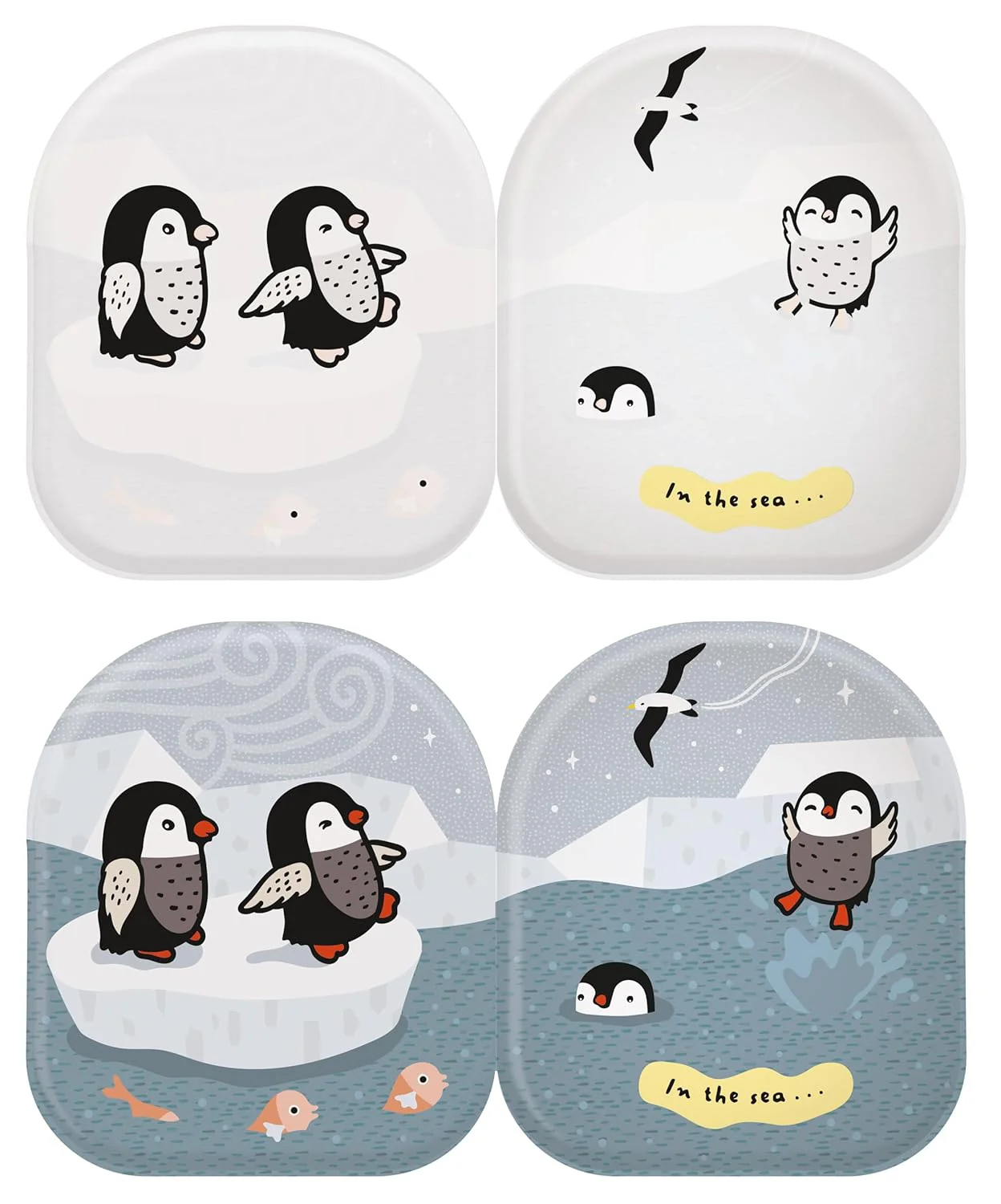 Penguin and Friends Shaped Bath Book by Wee Gallery - Image 3