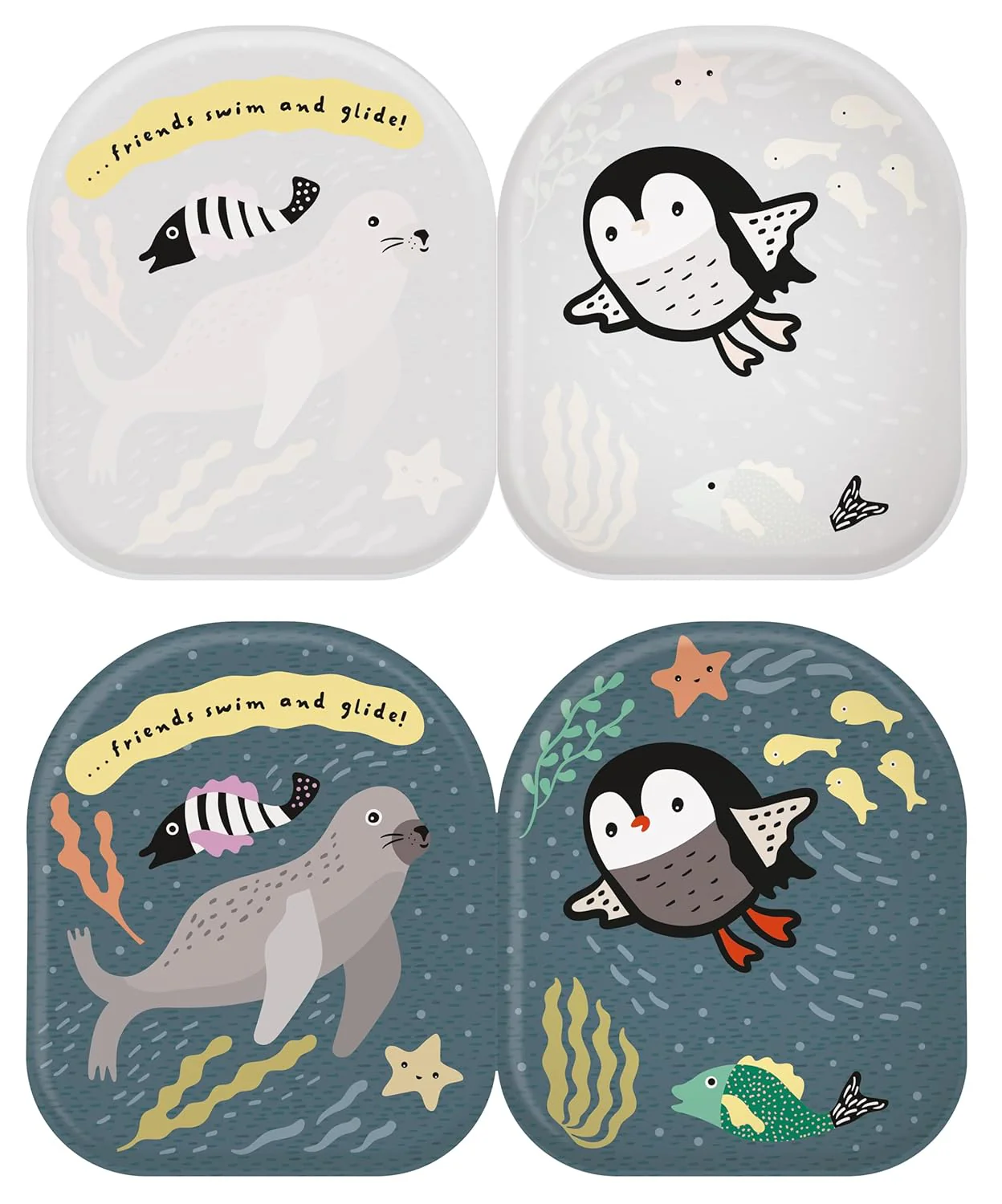 Penguin and Friends Shaped Bath Book by Wee Gallery - Image 4