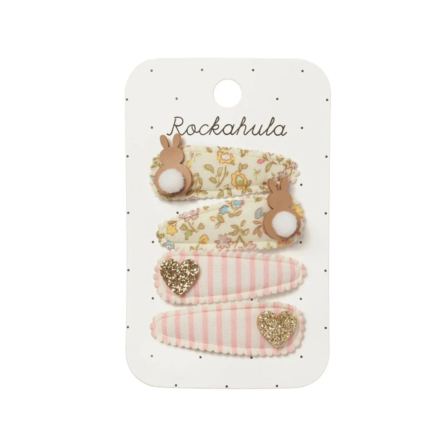 Petal Bunny Fabric Clip Set by Rockahula Kids