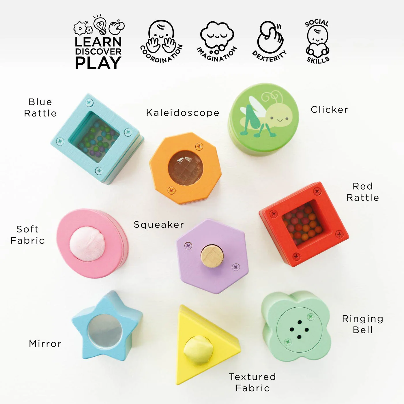 Rainbow Sensory Shape Sorter by Le Toy van - Image 4