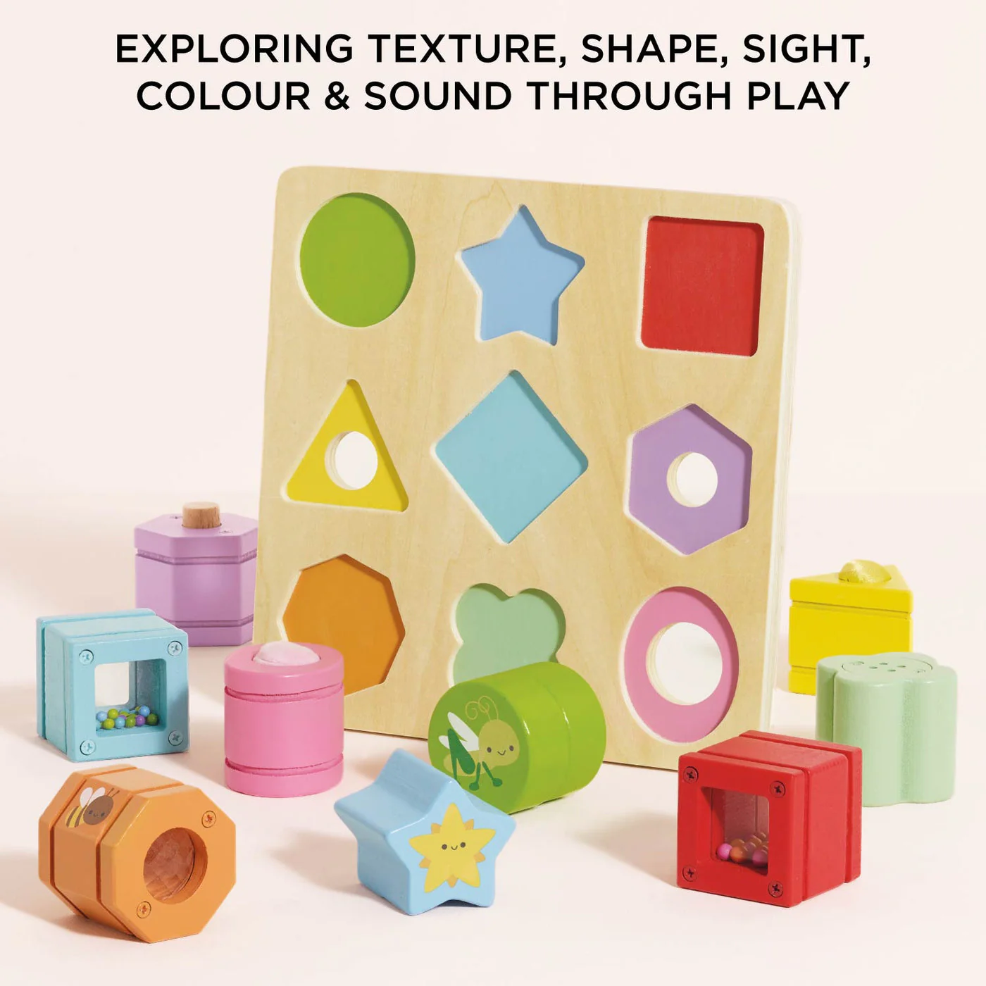Rainbow Sensory Shape Sorter by Le Toy van - Image 5